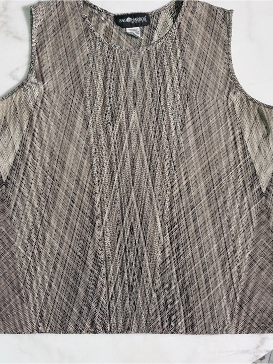 Sag Harbor Tops - Sag Harbor Textured Sleeveless Top Size 1X